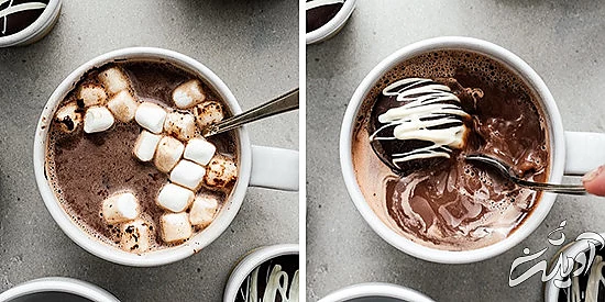 تصاویری از تهیه بمب شکلات داغ؛ جذاب و لاکچری